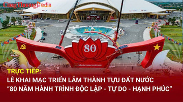 TRỰC TIẾP: Lễ khai mạc Triển lãm thành tựu đất nước '80 năm hành trình Độc lập - tự do - Hạnh phúc