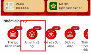 Người dân có thể nhận trợ cấp xã hội qua VNeID tại 18 ngân hàng