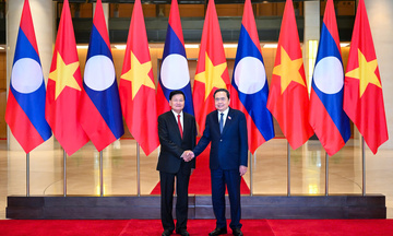 Chủ tịch Quốc hội Trần Thanh Mẫn tiếp Tổng Bí thư, Chủ tịch nước Lào Thongloun Sisoulith