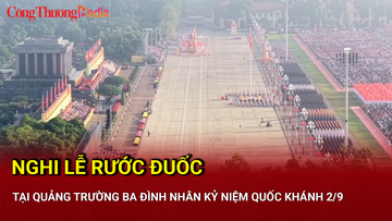 Nghi lễ rước đuốc tại Quảng trường Ba Đình nhân kỷ niệm Quốc khánh 2/9