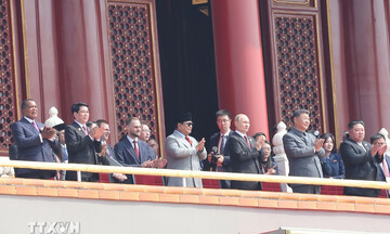 Chủ tịch nước Lương Cường gặp mặt lãnh đạo nhiều nước tại Lễ kỷ niệm chiến thắng phát xít ở Trung Quốc