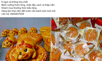 'Chợ mạng' sôi động mùa trung thu, bánh nhà làm hút khách vì giá rẻ
