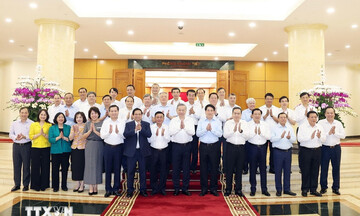 Bộ Chính trị làm việc với Ban Thường vụ Đảng ủy các cơ quan Đảng Trung ương