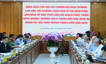 Bộ trưởng Nguyễn Hồng Diên làm việc với tỉnh Lâm Đồng về phát triển công nghiệp, thương mại