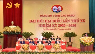Đại hội đại biểu Đảng bộ tỉnh Cao Bằng lần thứ XX chính thức khai mạc