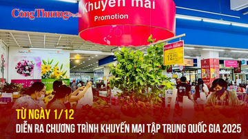 Từ ngày 1/12 diễn ra Chương trình Khuyến mại tập trung quốc gia 2025