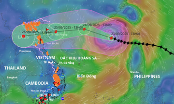 Hà Nội ban hành công điện tập trung ứng phó với siêu bão Ragasa