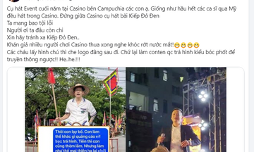 Công khai biểu diễn show do ‘nhà cái’ tài trợ: Ca sĩ Duy Mạnh ngây thơ hay cố tình không hiểu luật?