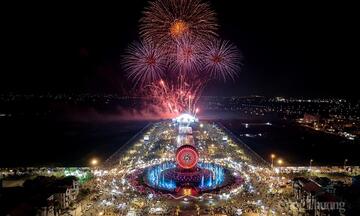 Ninh Bình bắn pháo hoa mừng khánh thành các công trình trọng điểm