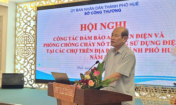 Thành phố Huế: Hội nghị đảm bảo an toàn điện, phòng, chống cháy nổ ở chợ