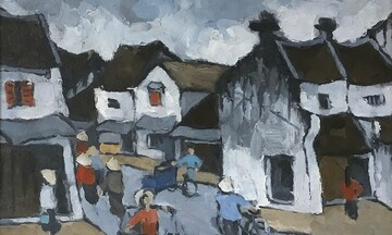 Thưởng lãm tranh cựu sinh viên Trường Cao đẳng Mỹ thuật Đông Dương