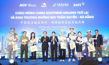 Đà Nẵng đón hãng hàng không Trung Quốc trở lại với đường bay