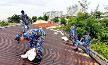 Bộ Tư lệnh Hải quân chủ động phòng, chống bão số 11