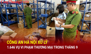 Công an Hà Nội xử lý 1.646 vụ vi phạm thương mại trong tháng 9