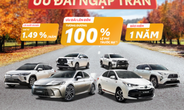 Vượt tháng ngâu với doanh số ấn tượng, Toyota tung ưu đãi khủng cho khách mua xe trong tháng 10