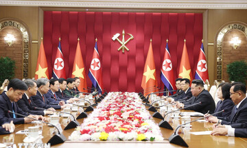 Tổng Bí thư Tô Lâm hội đàm với Tổng Bí thư, Chủ tịch Quốc vụ Triều Tiên Kim Jong Un