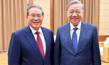 Tổng Bí thư Tô Lâm gặp Thủ tướng Quốc vụ viện Trung Quốc Lý Cường tại Triều Tiên