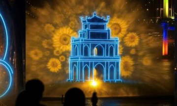 Laser mapping: Điểm nhấn thị giác tại Hội chợ Mùa Thu 2025