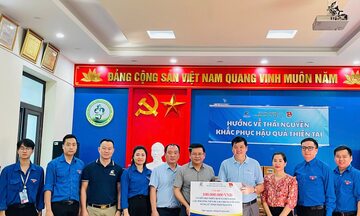 Trường Đại học Điện lực chung tay hỗ trợ người dân vùng lũ Thái Nguyên