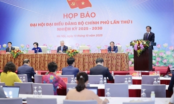 Họp báo về kết quả Đại hội đại biểu Đảng bộ Chính phủ lần thứ I