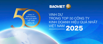 Bảo Việt (BVH): Top 50 Công ty kinh doanh hiệu quả nhất Việt Nam 2025