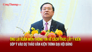 Ông Lại Xuân Môn thông tin về cách thức lấy ý kiến góp ý dự thảo các văn kiện trình Đại hội Đảng 
