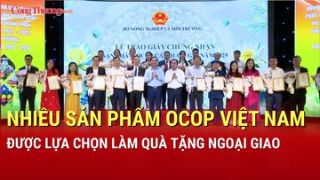 Nhiều sản phẩm OCOP Việt Nam được lựa chọn làm quà tặng ngoại giao