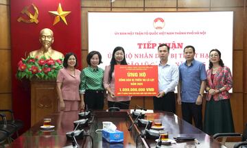 Hà Nội tiếp nhận hơn 24,48 tỷ đồng ủng hộ đồng bào vùng bão lũ