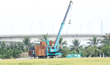 Thấy gì từ đường dây 500kV Hải Phòng - Thái Bình sau 2 tháng thi công?