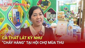 Cá thát lát Kỳ Như 'cháy hàng' tại Hội chợ Mùa Thu