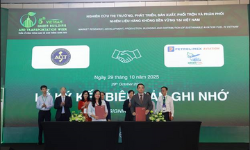 Petrolimex Aviation ký kết Biên bản ghi nhớ với Học viện Chiến lược, bồi dưỡng cán bộ xây dựng tại Tuần lễ giao thông xanh 2025