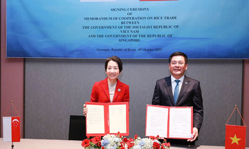 Việt Nam - Singapore ký bản ghi nhớ hợp tác thương mại gạo, đảm bảo an ninh lương thực