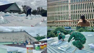 Muôn kiểu chằng chống nhà cửa ứng phó bão của người dân Gia Lai