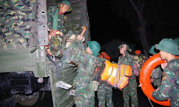 Gia Lai: Quân đội huy động tối đa lực lượng hỗ trợ ứng phó bão số 13