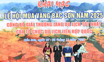 Lạng Sơn: Khai hội 'Mùa vàng Bắc Sơn' và đón Giải thưởng UN Tourism