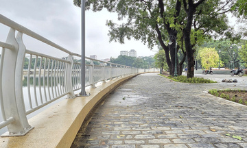 Công viên Nghĩa Đô 'lột xác' khang trang, hiện đại sau 9 tháng sửa chữa