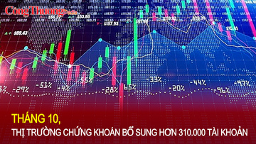 Tháng 10, thị trường chứng khoán bổ sung hơn 310.000 tài khoản