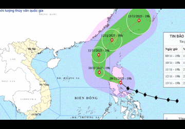Bão Fung - Wong giật cấp 16 đã vào biển Đông, cảnh báo nguy hiểm