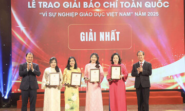 Tôn vinh báo chí đồng hành cùng sự nghiệp giáo dục Việt Nam