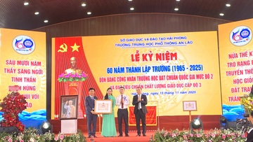 Trường THPT An Lão (Hải Phòng) đón bằng đạt chuẩn Quốc gia mức II