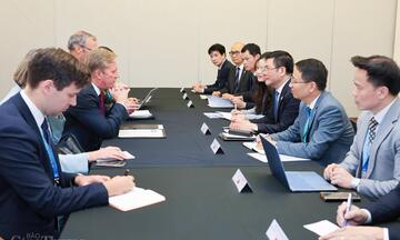 Chùm ảnh: Bộ trưởng Nguyễn Hồng Diên làm việc với Bộ trưởng Thương mại New Zealand