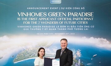 Vinhomes Green Paradise được công nhận là ứng viên đầu tiên của 7 kỳ quan đô thị tương lai