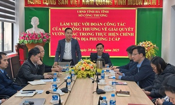 Tổ công tác Bộ Công Thương làm việc tại Hà Tĩnh