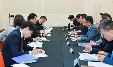 Chùm ảnh: Bộ trưởng Nguyễn Hồng Diên làm việc với Quốc vụ khanh Văn phòng Nội các Nhật Bản