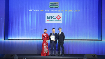 BIC tiếp tục đứng Top 1 nơi làm việc tốt nhất khối bảo hiểm doanh nghiệp lớn