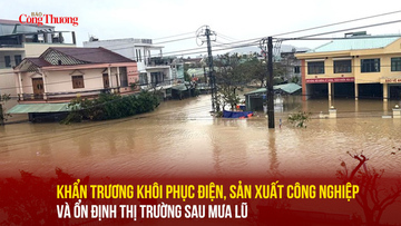 Khẩn trương khôi phục điện, sản xuất công nghiệp và ổn định thị trường