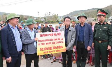 Hà Nội tiếp tục hỗ trợ Gia Lai 200 tỷ đồng khắc phục hậu quả mưa lũ