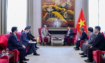 Thủ tướng Phạm Minh Chính tiếp Cố vấn đặc biệt Liên minh Nghị sĩ Hữu nghị Nhật - Việt