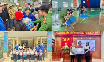 Tuổi trẻ Gia Lai san sẻ khó khăn với người dân sau thiên tai