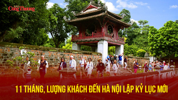 11 tháng, lượng khách đến Hà Nội lập kỷ lục mới